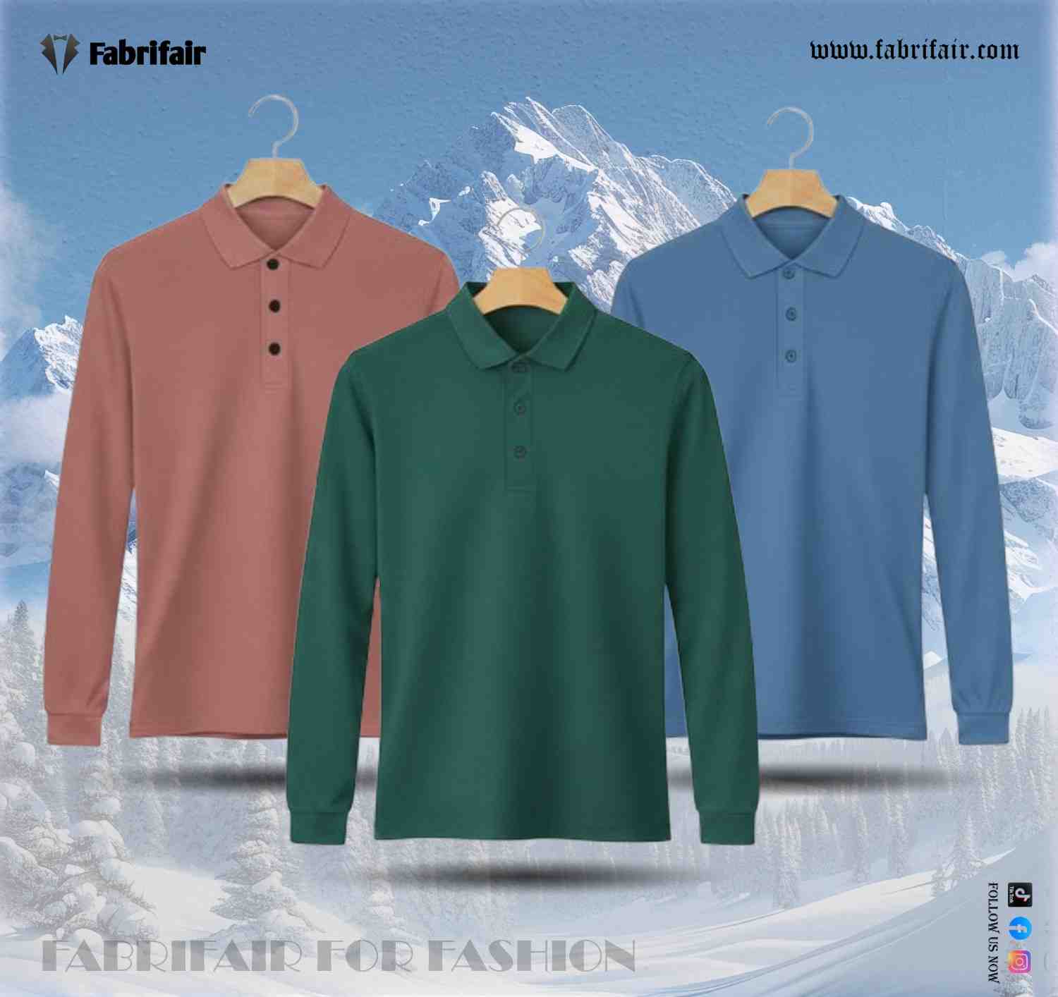 Mens 3pis Combo Stylish Full Sleeve PK Kulti Polo T-shirt