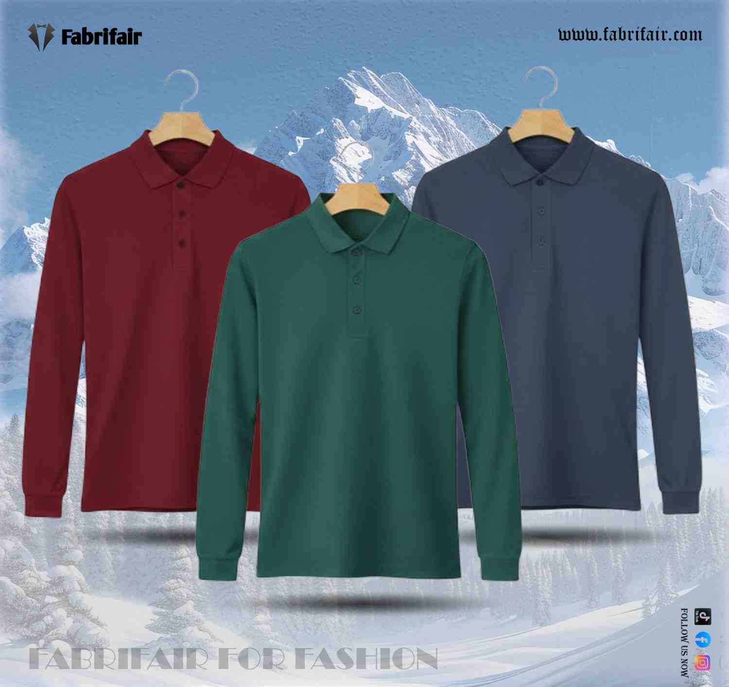 Mens 3pis Combo Stylish Full Sleeve PK Kulti Polo T-shirt