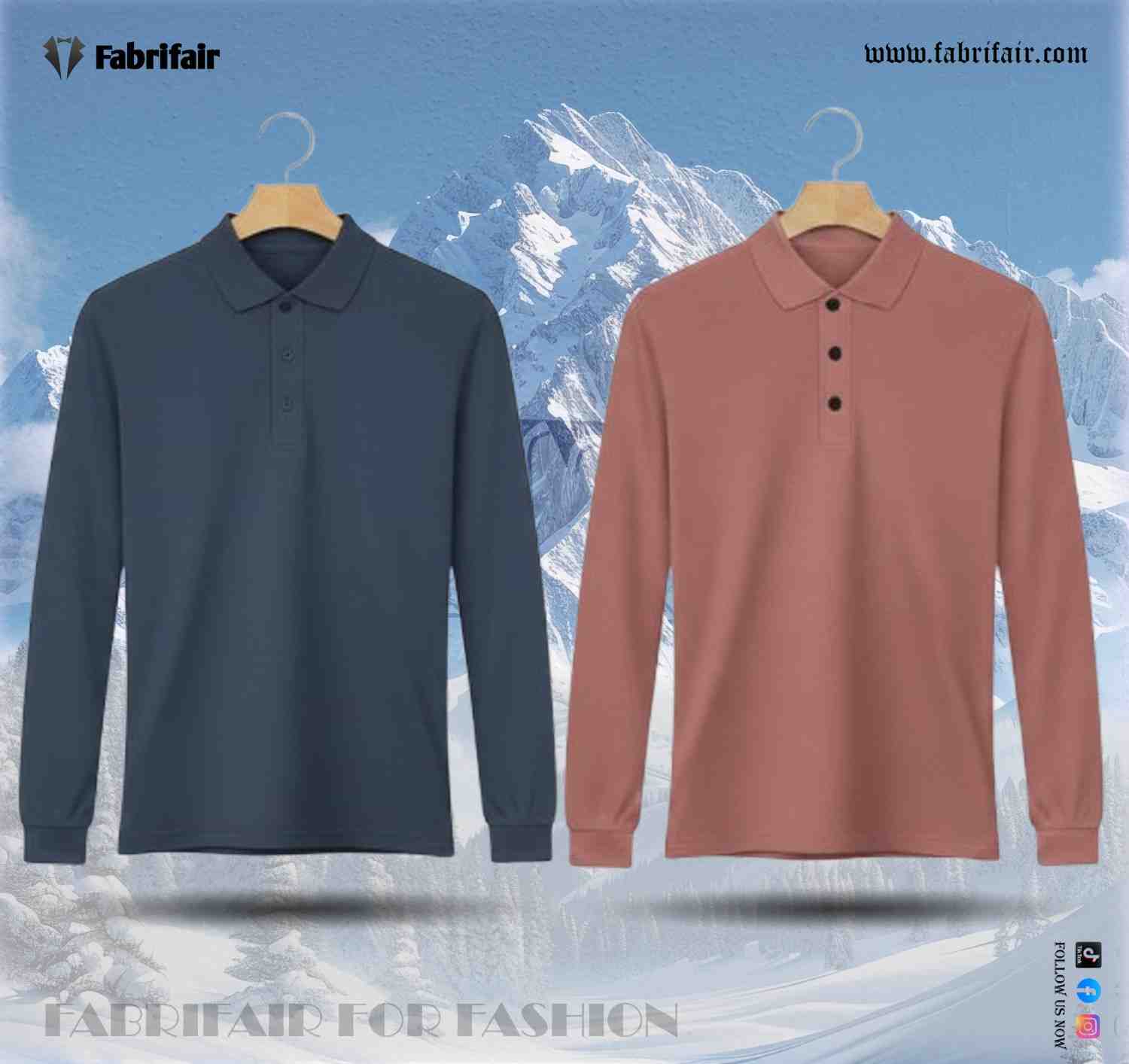 Mens 2pis Combo Full Sleeve PK Kulti Polo T-Shirts - Classical Edition